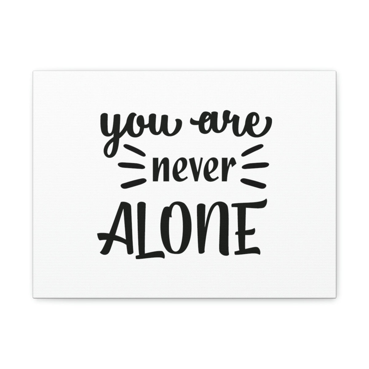 Scripture Walls Never Alone Psalm 23:4 Christian Wall Art Bible Verse Print Ready to Hang Unframed-Express Your Love Gifts