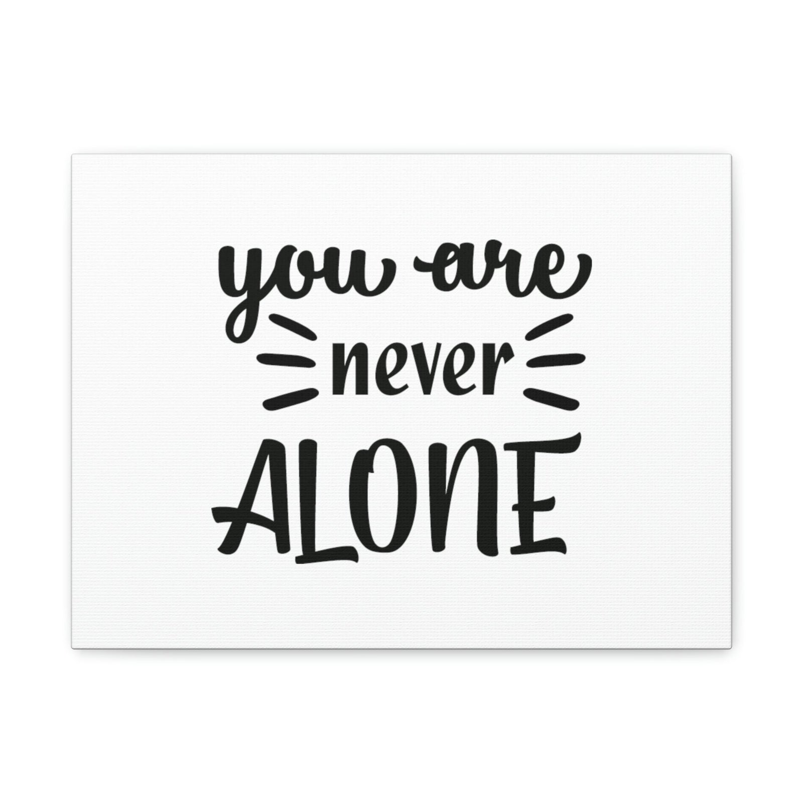 Scripture Walls Never Alone Psalm 23:4 Christian Wall Art Bible Verse Print Ready to Hang Unframed-Express Your Love Gifts