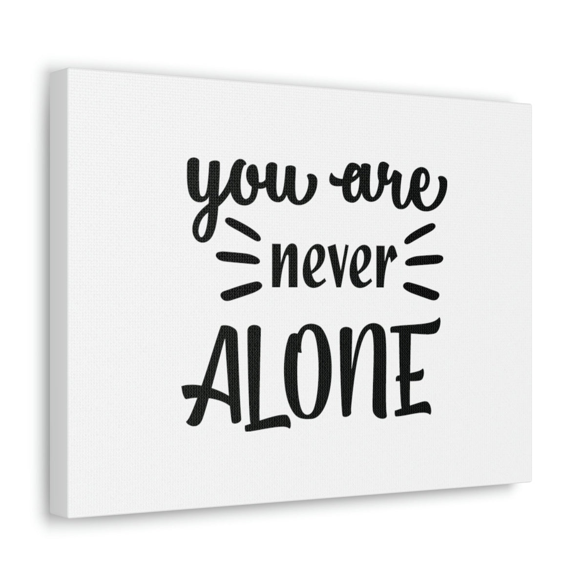 Scripture Walls Never Alone Psalm 23:4 Christian Wall Art Bible Verse Print Ready to Hang Unframed-Express Your Love Gifts