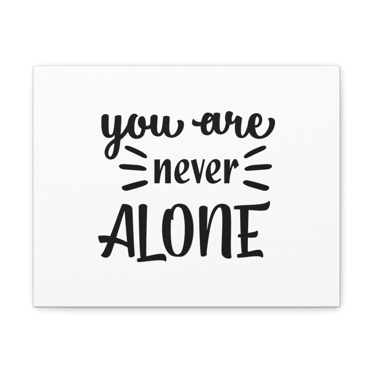 Scripture Walls Never Alone Psalm 23:4 Christian Wall Art Bible Verse Print Ready to Hang Unframed-Express Your Love Gifts