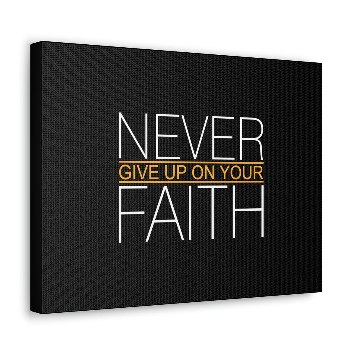 Scripture Walls Never Give Up On Your Faith Ephesians 2:8 Christian Wall Art Bible Verse Print Ready to Hang Unframed-Express Your Love Gifts