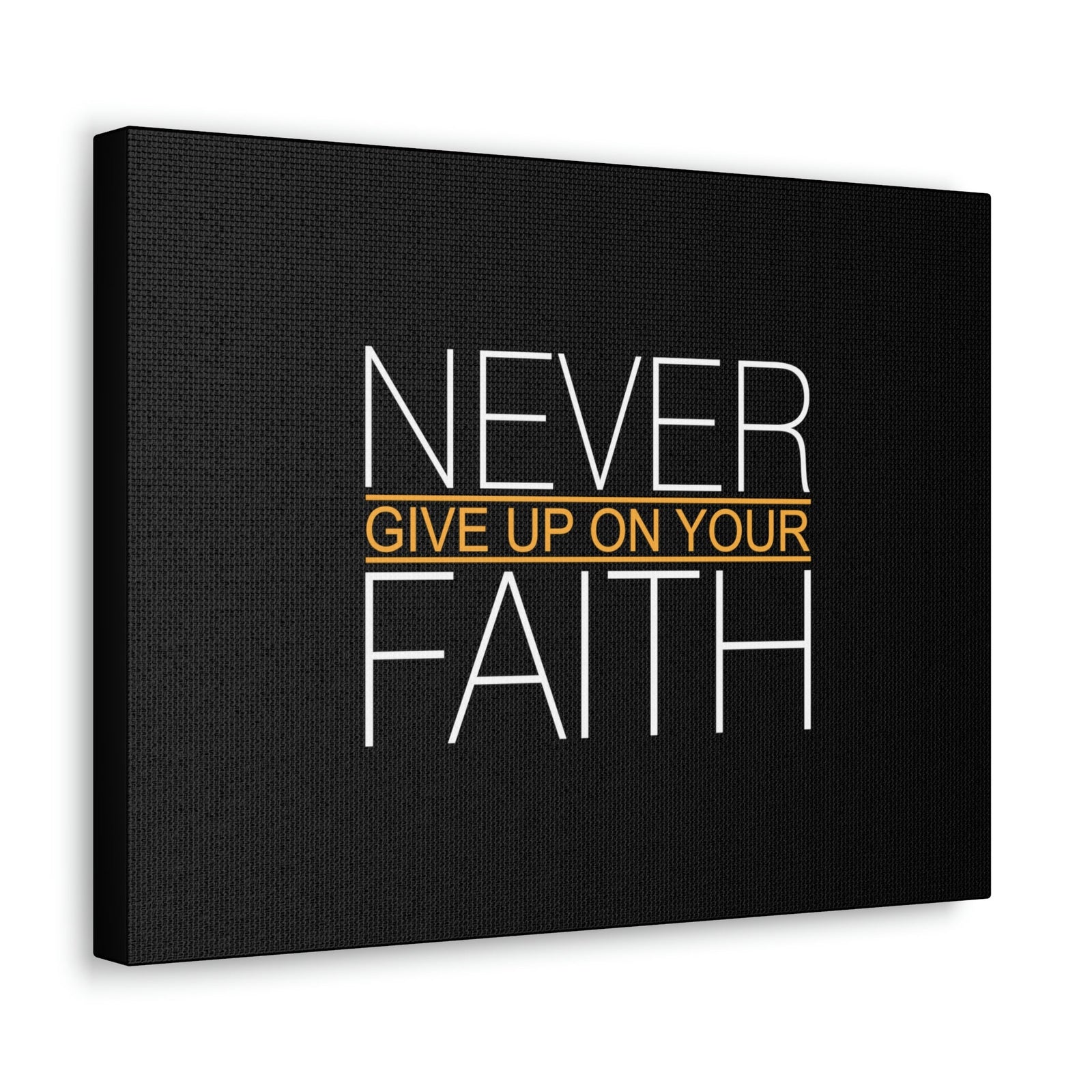 Scripture Walls Never Give Up On Your Faith Ephesians 2:8 Christian Wall Art Bible Verse Print Ready to Hang Unframed-Express Your Love Gifts