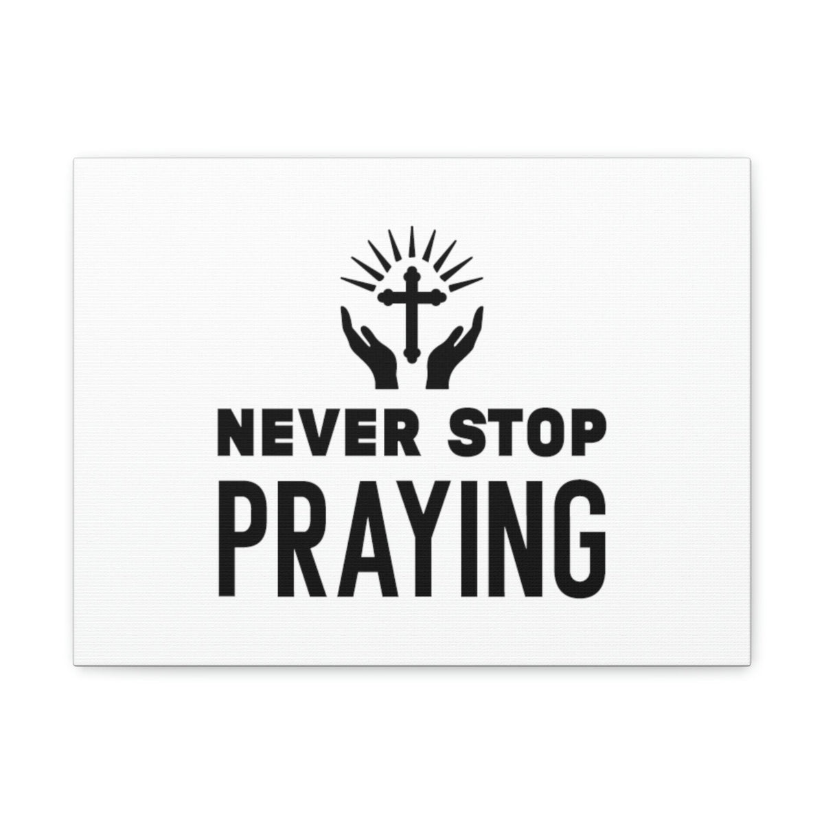 Scripture Walls Never Stop Praying 1 Thessalonians 5:17 Christian Wall Art Bible Verse Print Ready to Hang Unframed-Express Your Love Gifts