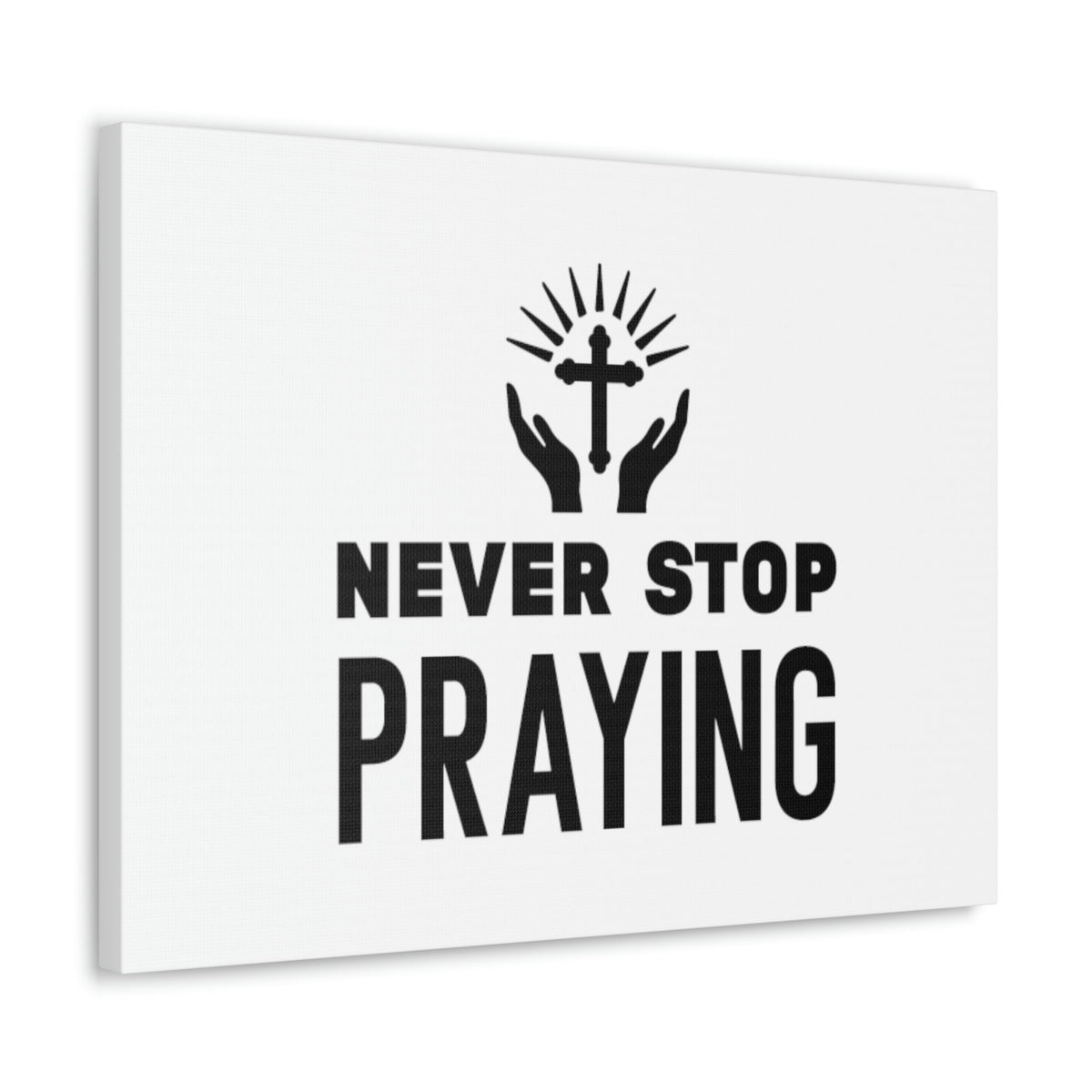 Scripture Walls Never Stop Praying 1 Thessalonians 5:17 Christian Wall Art Bible Verse Print Ready to Hang Unframed-Express Your Love Gifts