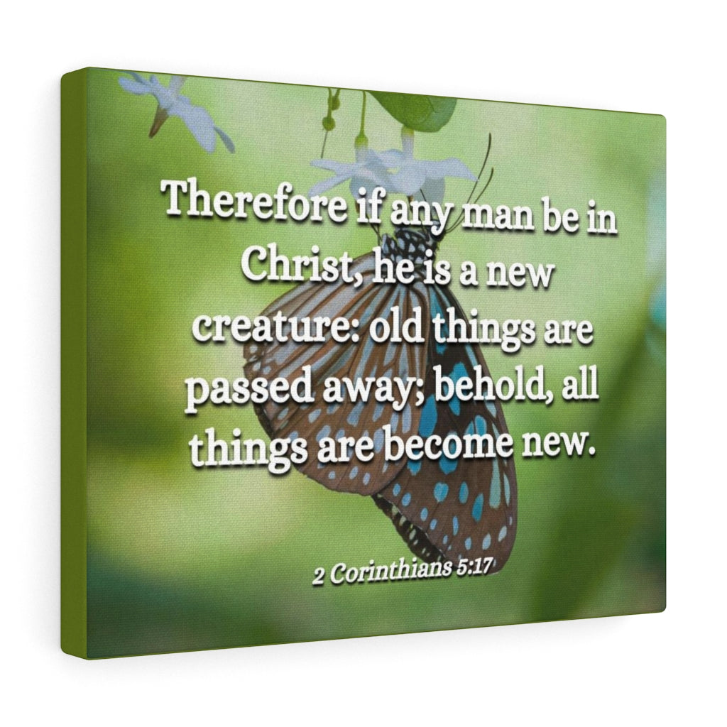 Scripture Walls New Creature 2 Corinthians 5:17 Bible Verse Canvas Christian Wall Art Ready to Hang Unframed-Express Your Love Gifts