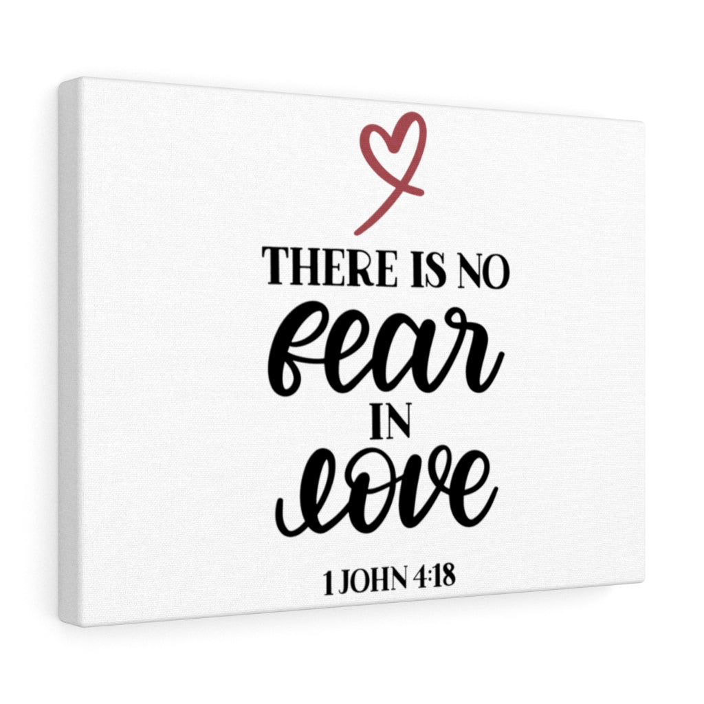 Scripture Walls No Fear 1 John 4:18 Bible Verse Canvas Christian Wall Art Ready to Hang Unframed-Express Your Love Gifts