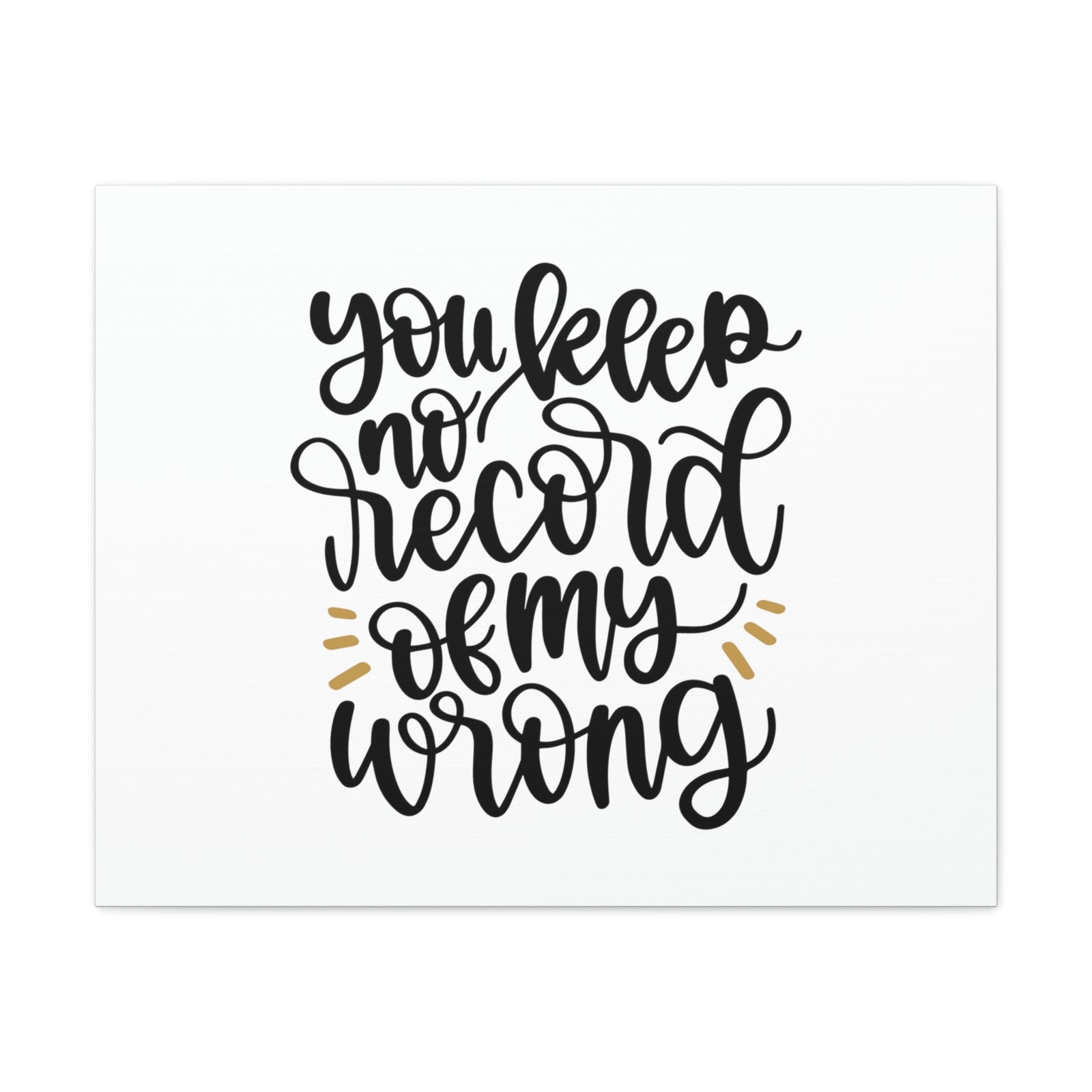Scripture Walls No Record Of My Wrong 1 Corinthians 13:1 Christian Wall Art Bible Verse Print Ready to Hang Unframed-Express Your Love Gifts