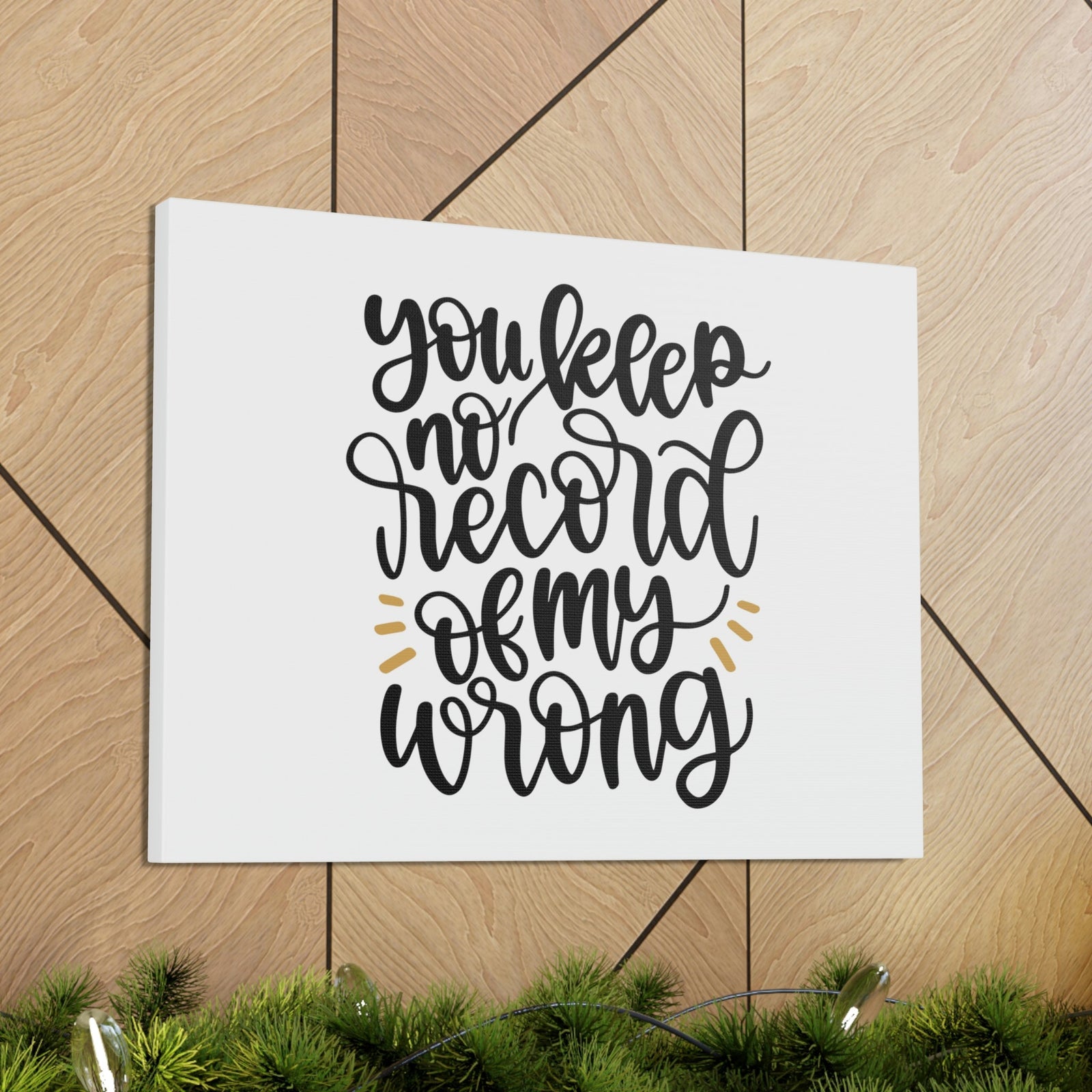 Scripture Walls No Record Of My Wrong 1 Corinthians 13:1 Christian Wall Art Bible Verse Print Ready to Hang Unframed-Express Your Love Gifts
