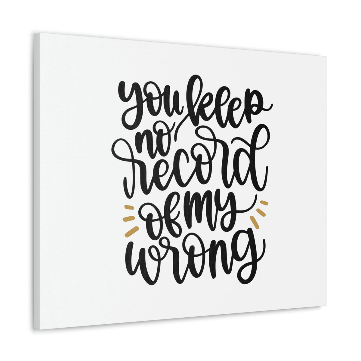 Scripture Walls No Record Of My Wrong 1 Corinthians 13:1 Christian Wall Art Bible Verse Print Ready to Hang Unframed-Express Your Love Gifts