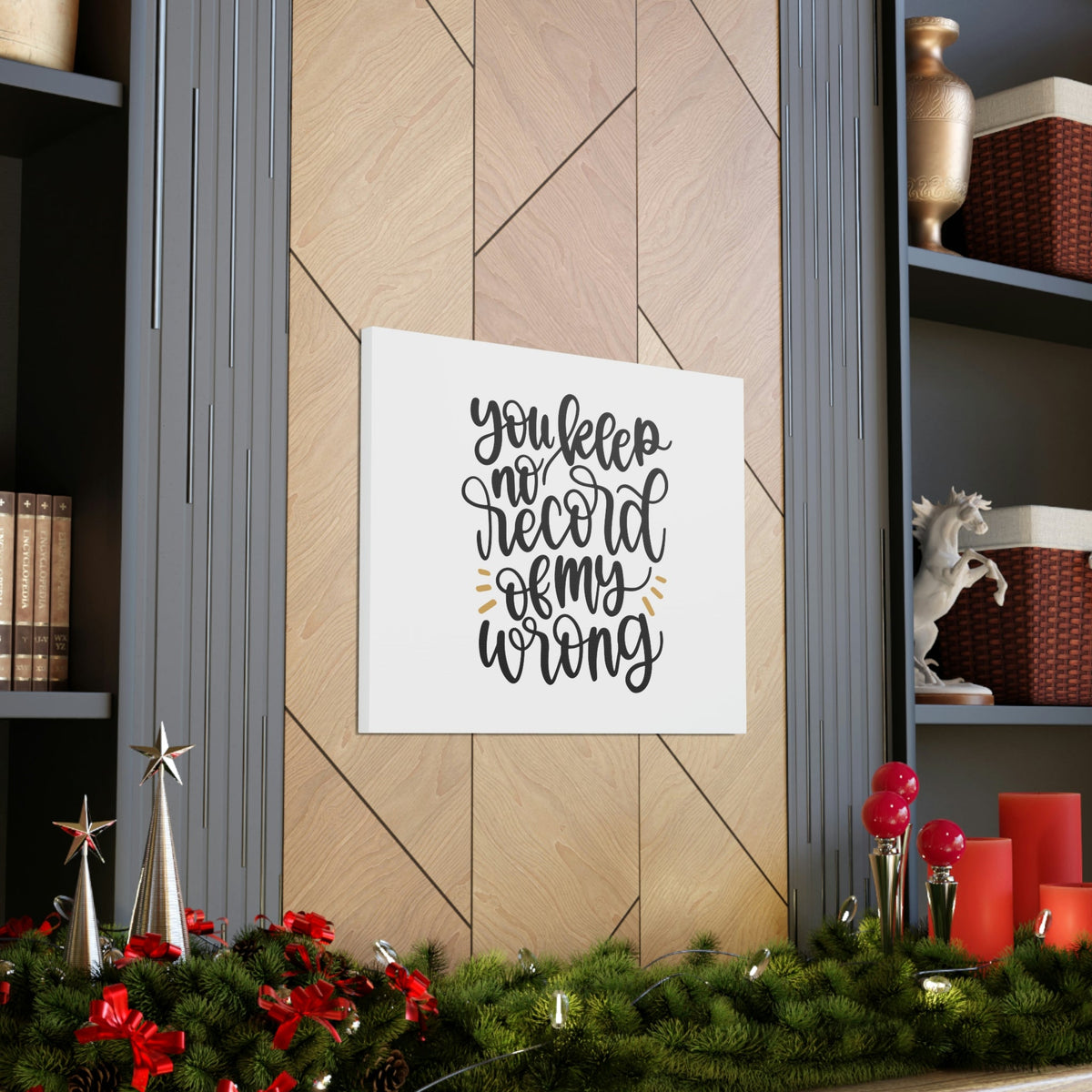 Scripture Walls No Record Of My Wrong 1 Corinthians 13:1 Christian Wall Art Bible Verse Print Ready to Hang Unframed-Express Your Love Gifts