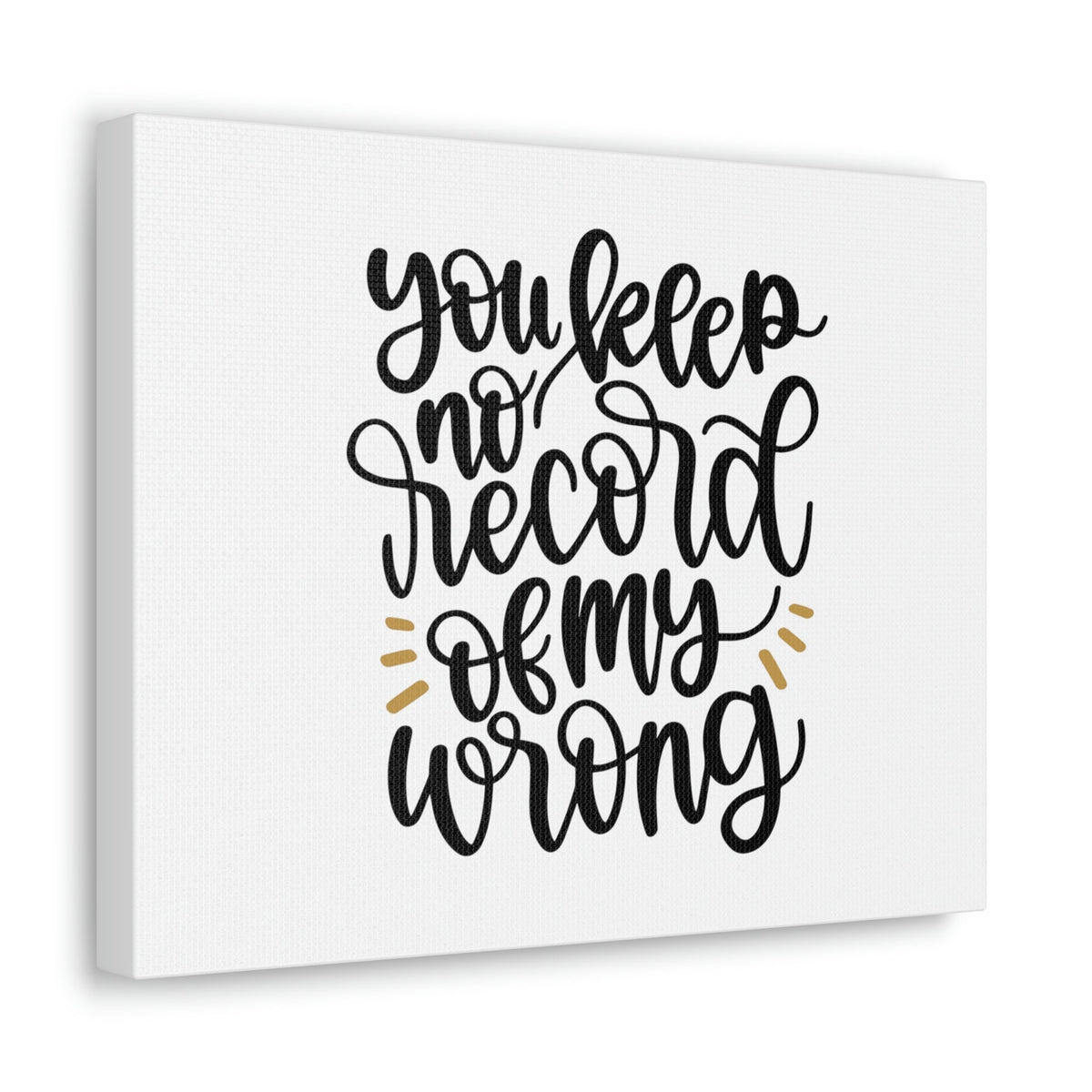 Scripture Walls No Record Of My Wrong 1 Corinthians 13:1 Christian Wall Art Bible Verse Print Ready to Hang Unframed-Express Your Love Gifts