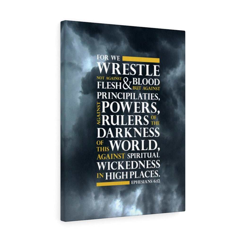 Scripture Walls No Warrior Ephesians 6:12 Bible Verse Canvas Christian Wall Art Ready to Hang Unframed-Express Your Love Gifts