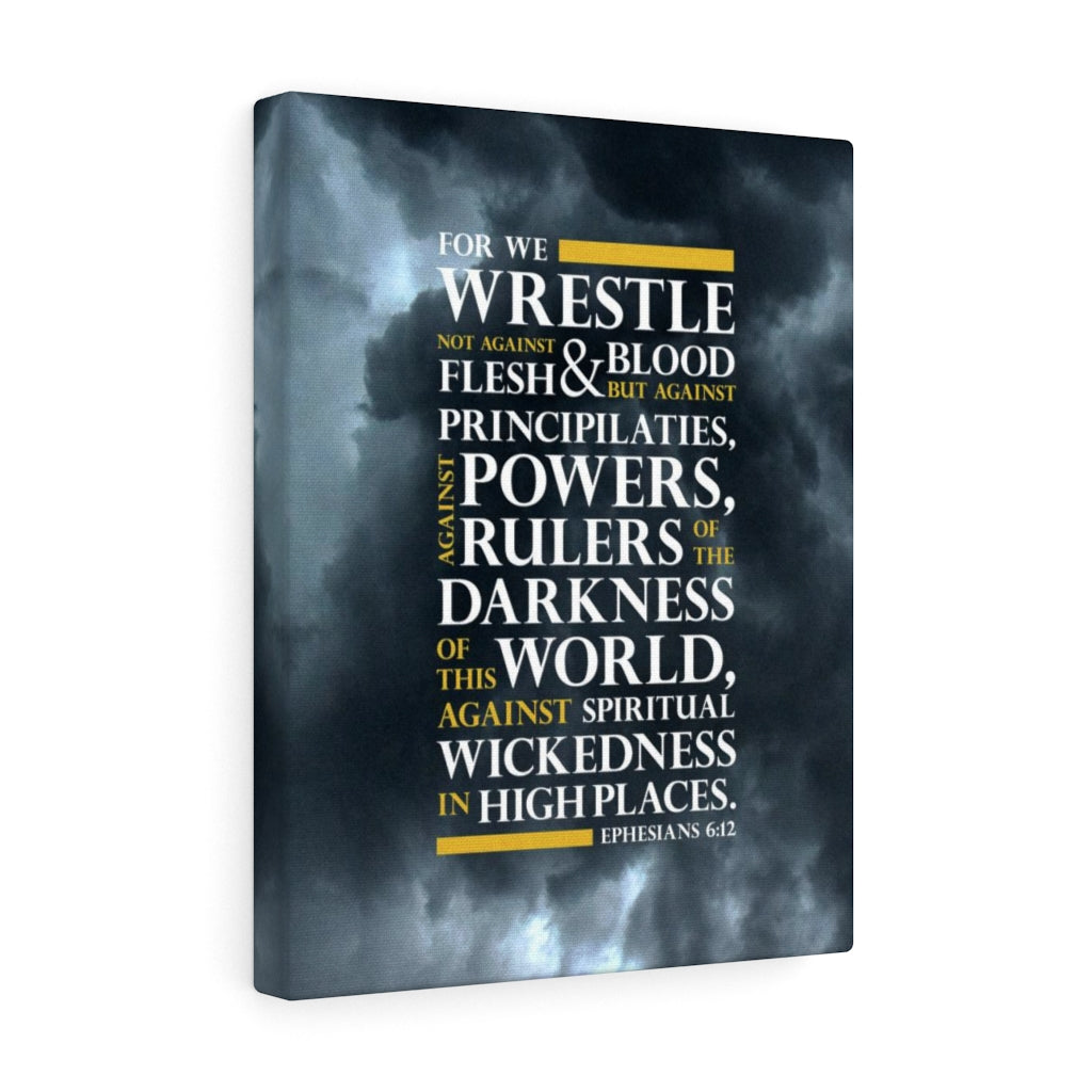 Scripture Walls No Warrior Ephesians 6:12 Bible Verse Canvas Christian Wall Art Ready to Hang Unframed-Express Your Love Gifts