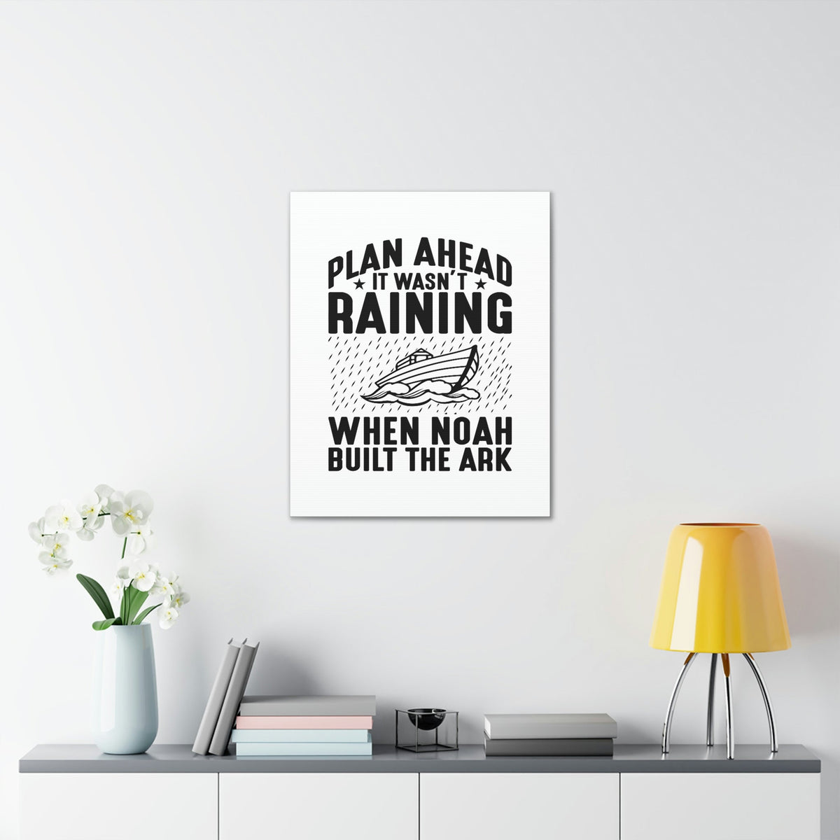 Scripture Walls Noah Built The Ark Hebrews 11:7 Christian Wall Art Bible Verse Print Ready to Hang Unframed-Express Your Love Gifts