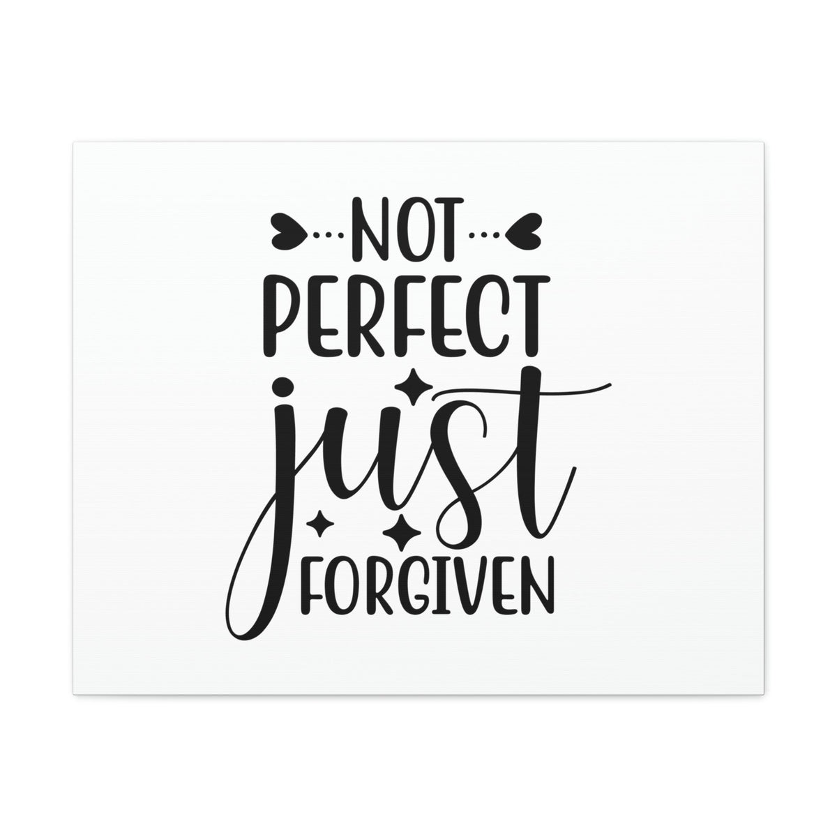 Scripture Walls Not Perfect Just Forgiven 1 John 1:9 Christian Wall Art Print Ready to Hang Unframed-Express Your Love Gifts