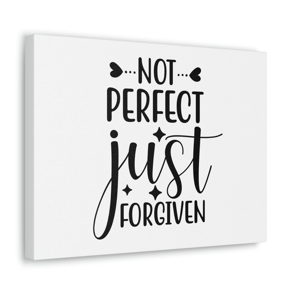Scripture Walls Not Perfect Just Forgiven 1 John 1:9 Christian Wall Art Print Ready to Hang Unframed-Express Your Love Gifts