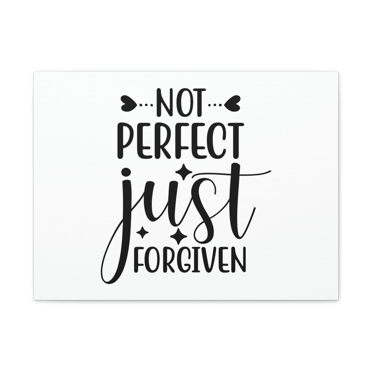 Scripture Walls Not Perfect Just Forgiven 1 John 1:9 Christian Wall Art Print Ready to Hang Unframed-Express Your Love Gifts
