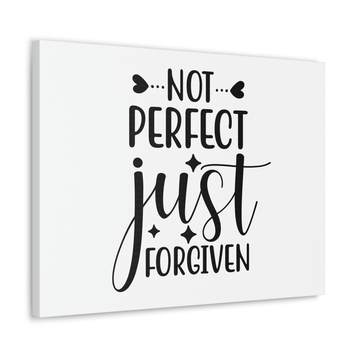Scripture Walls Not Perfect Just Forgiven 1 John 1:9 Christian Wall Art Print Ready to Hang Unframed-Express Your Love Gifts