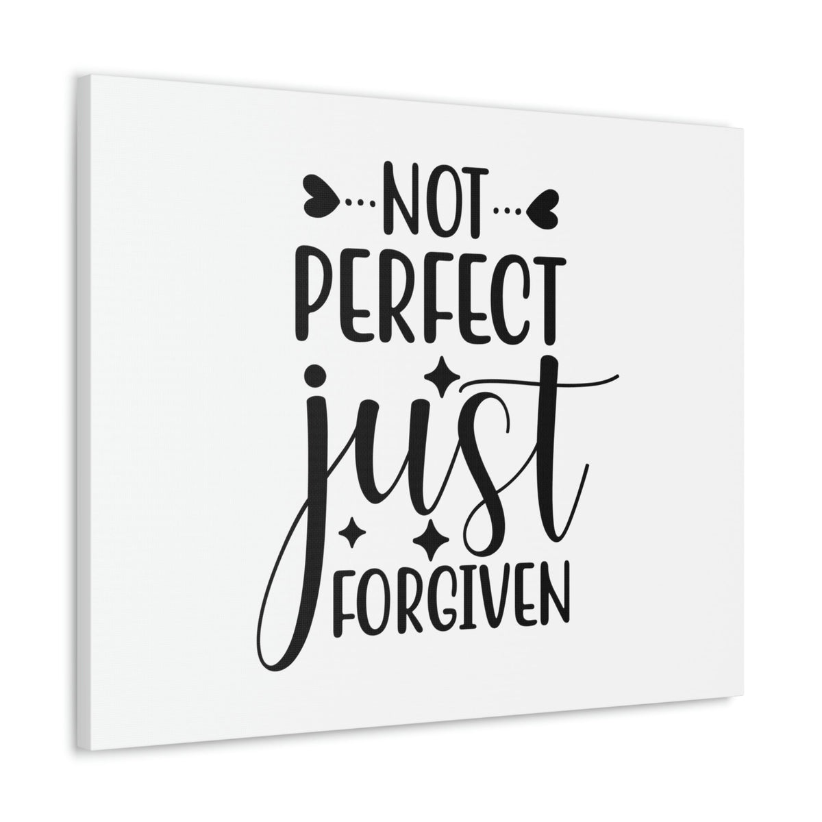 Scripture Walls Not Perfect Just Forgiven 1 John 1:9 Christian Wall Art Print Ready to Hang Unframed-Express Your Love Gifts