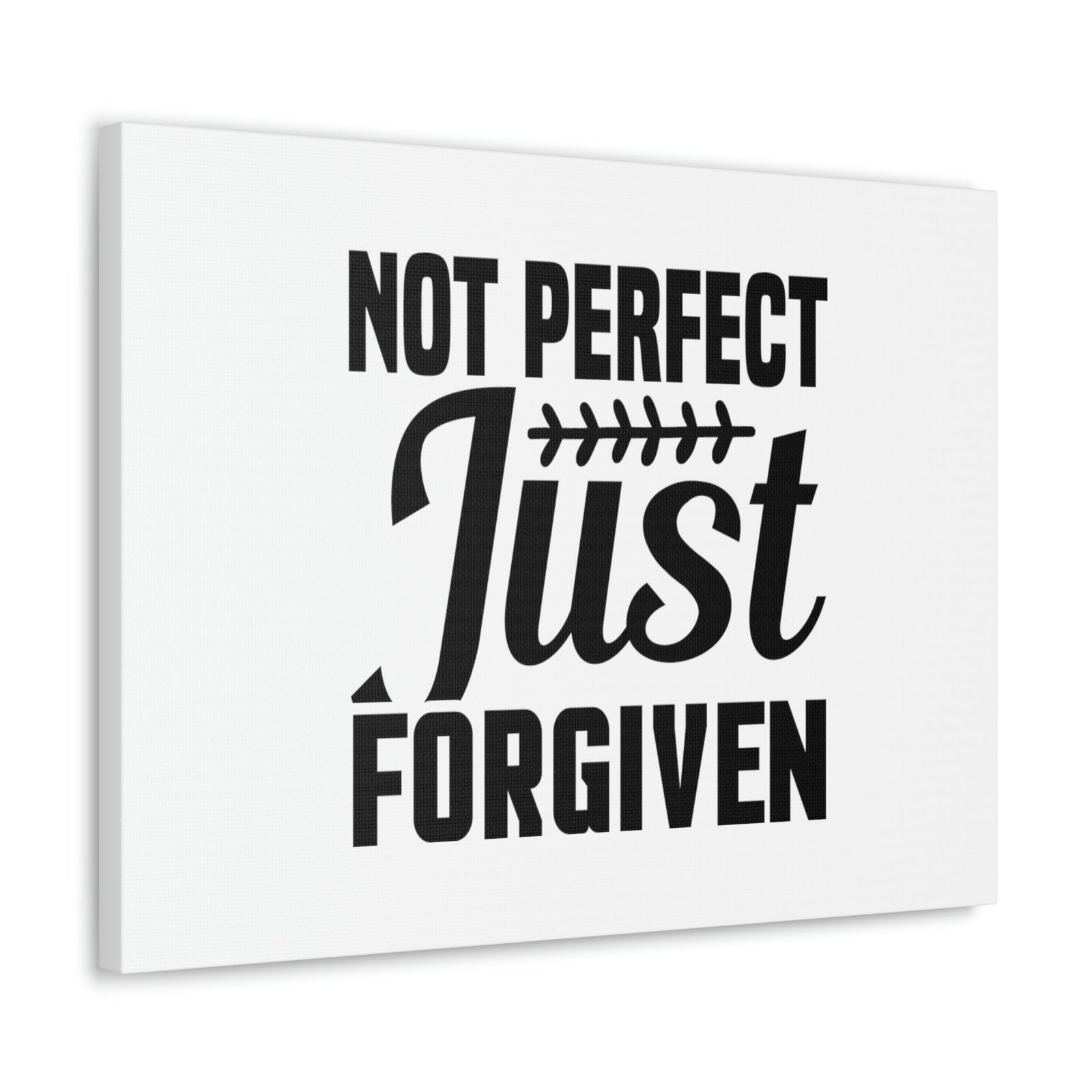 Scripture Walls Not Perfect, Just Forgiven 1 John 2:12 Leaves Christian Wall Art Bible Verse Print Ready to Hang Unframed-Express Your Love Gifts
