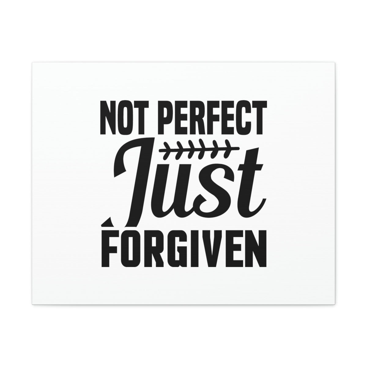 Scripture Walls Not Perfect, Just Forgiven 1 John 2:12 Leaves Christian Wall Art Bible Verse Print Ready to Hang Unframed-Express Your Love Gifts
