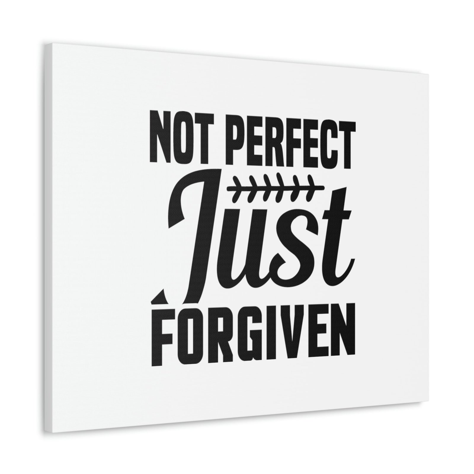 Scripture Walls Not Perfect, Just Forgiven 1 John 2:12 Leaves Christian Wall Art Bible Verse Print Ready to Hang Unframed-Express Your Love Gifts