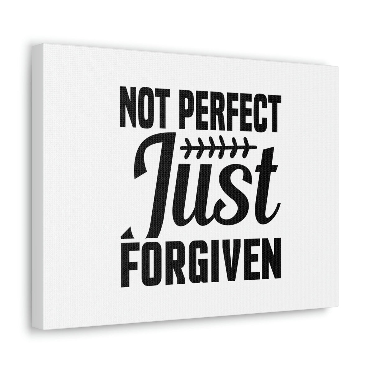 Scripture Walls Not Perfect, Just Forgiven 1 John 2:12 Leaves Christian Wall Art Bible Verse Print Ready to Hang Unframed-Express Your Love Gifts
