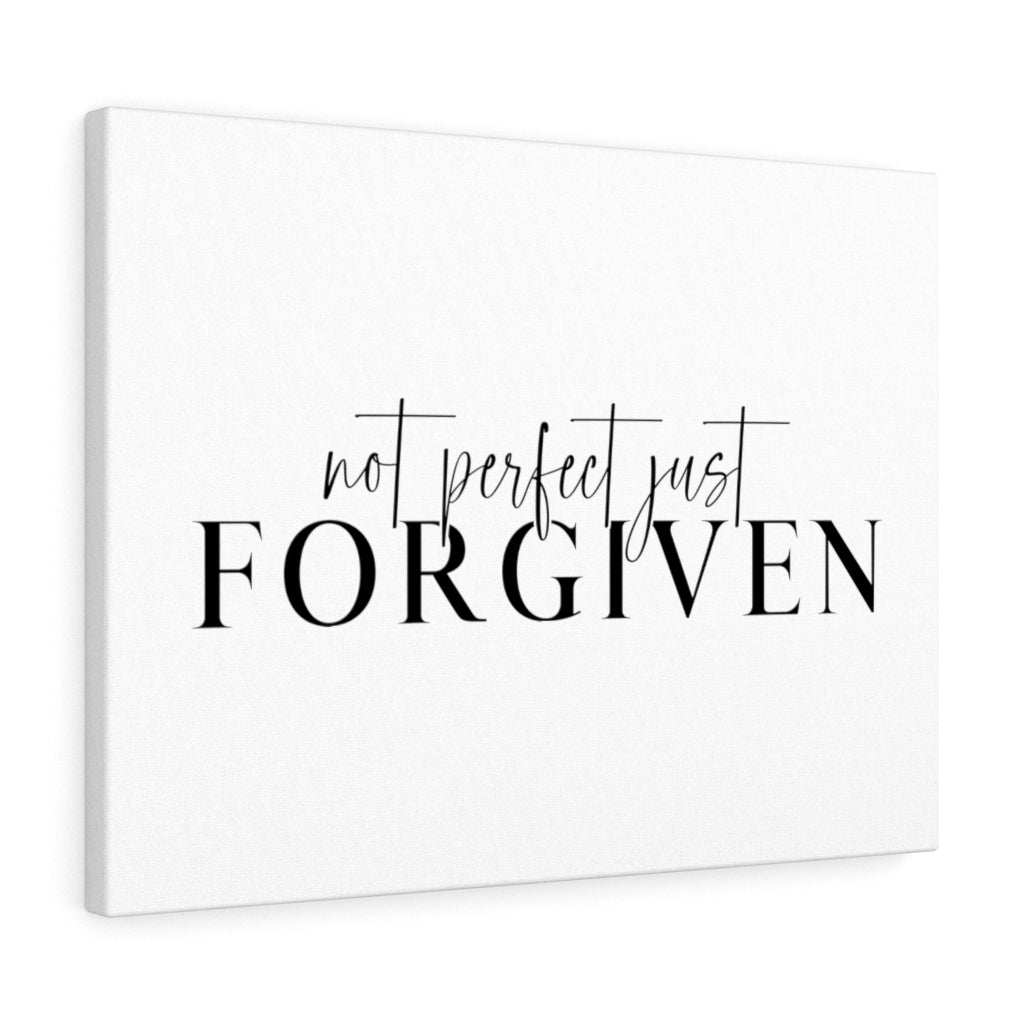 Scripture Walls Not Perfect Just Forgiven Bible Verse Canvas Christian Wall Art Ready to Hang Unframed-Express Your Love Gifts