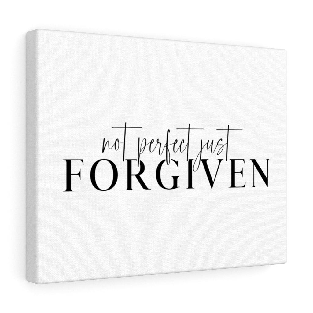 Scripture Walls Not Perfect Just Forgiven Bible Verse Canvas Christian Wall Art Ready to Hang Unframed-Express Your Love Gifts