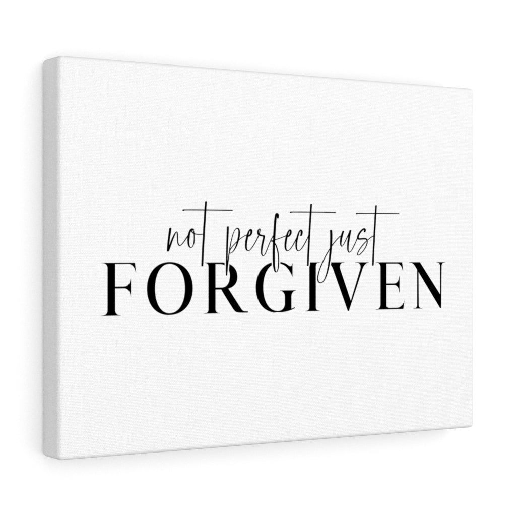 Scripture Walls Not Perfect Just Forgiven Bible Verse Canvas Christian Wall Art Ready to Hang Unframed-Express Your Love Gifts