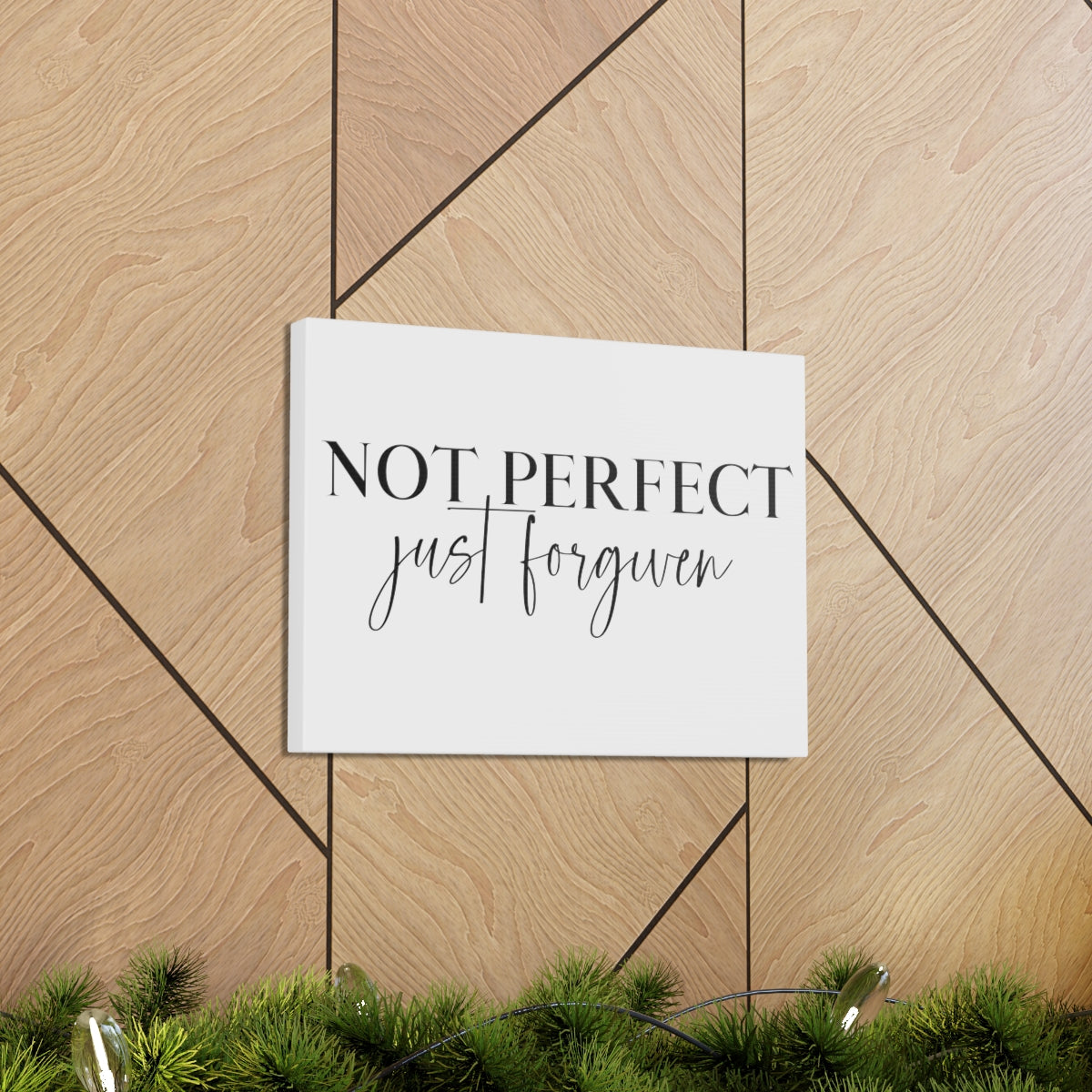 Scripture Walls Not Perfect Just Forgiven John 1:9 Christian Wall Art Print Ready to Hang Unframed-Express Your Love Gifts