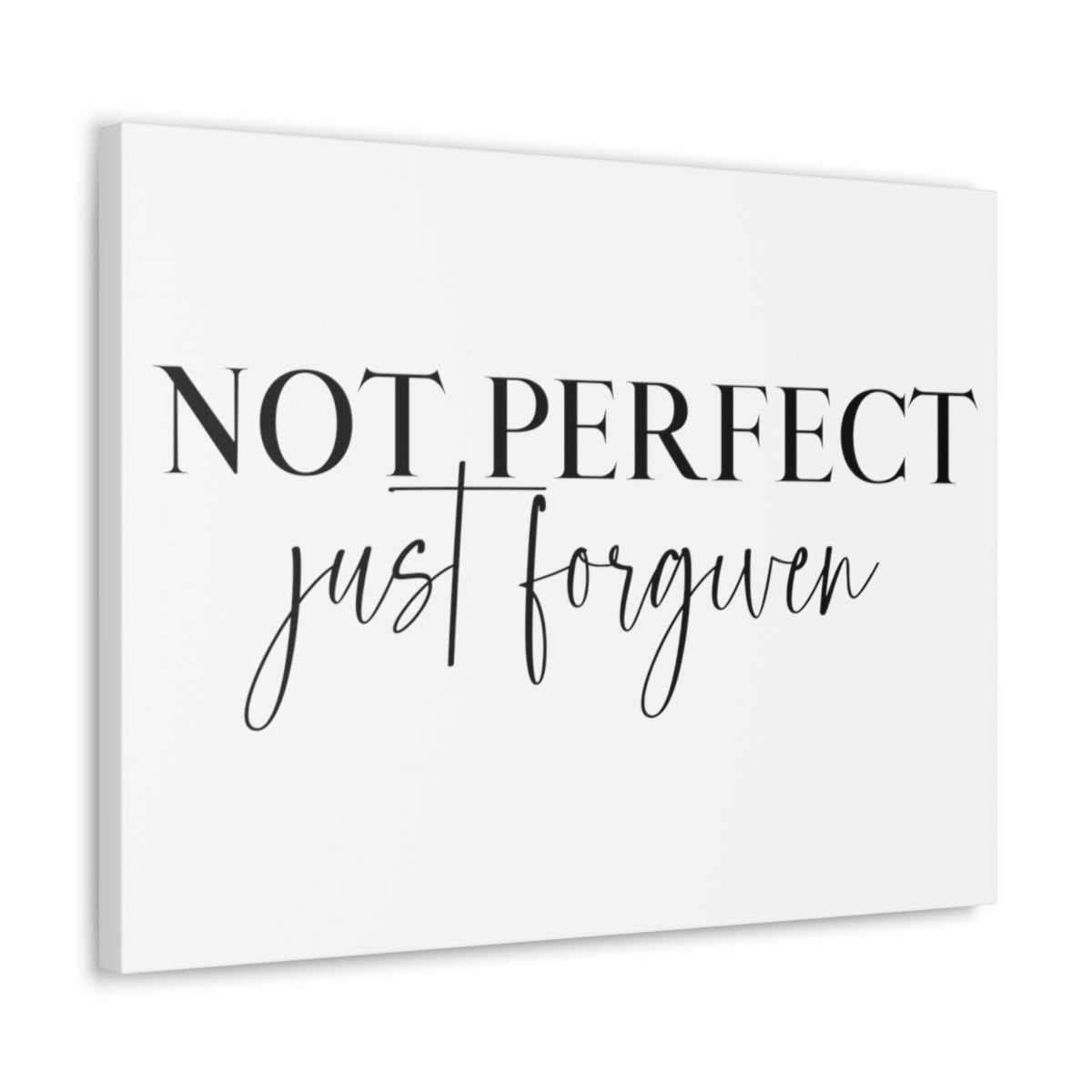 Scripture Walls Not Perfect Just Forgiven John 1:9 Christian Wall Art Print Ready to Hang Unframed-Express Your Love Gifts