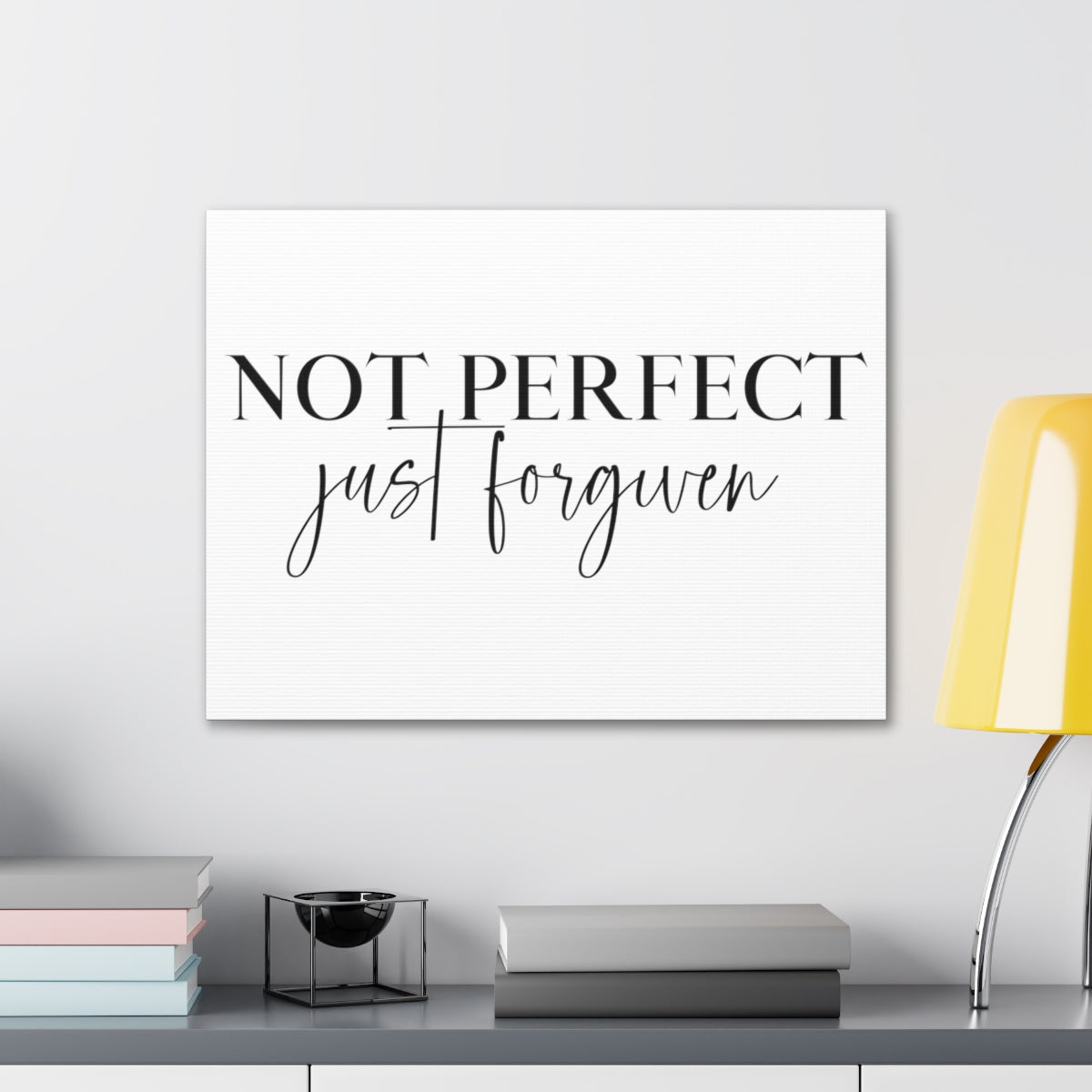 Scripture Walls Not Perfect Just Forgiven John 1:9 Christian Wall Art Print Ready to Hang Unframed-Express Your Love Gifts