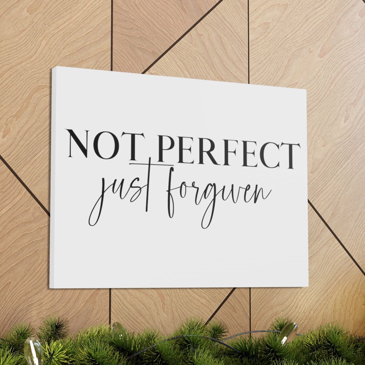 Scripture Walls Not Perfect Just Forgiven John 1:9 Christian Wall Art Print Ready to Hang Unframed-Express Your Love Gifts