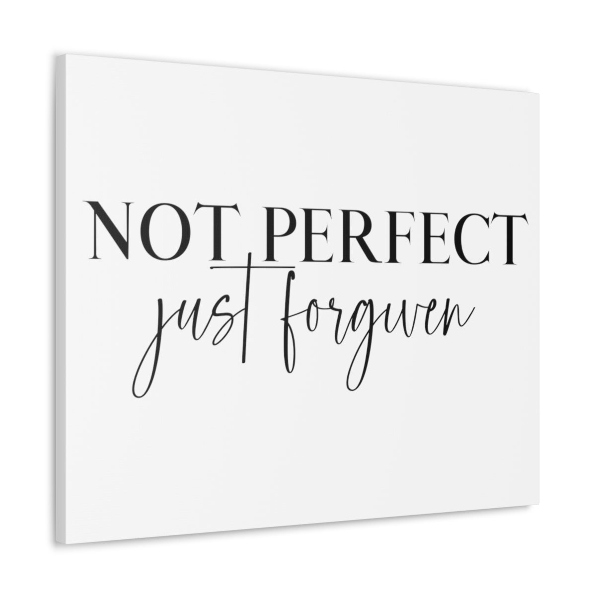 Scripture Walls Not Perfect Just Forgiven John 1:9 Christian Wall Art Print Ready to Hang Unframed-Express Your Love Gifts