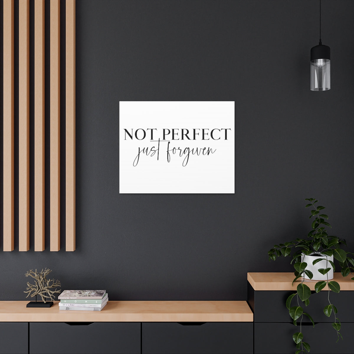 Scripture Walls Not Perfect Just Forgiven John 1:9 Christian Wall Art Print Ready to Hang Unframed-Express Your Love Gifts