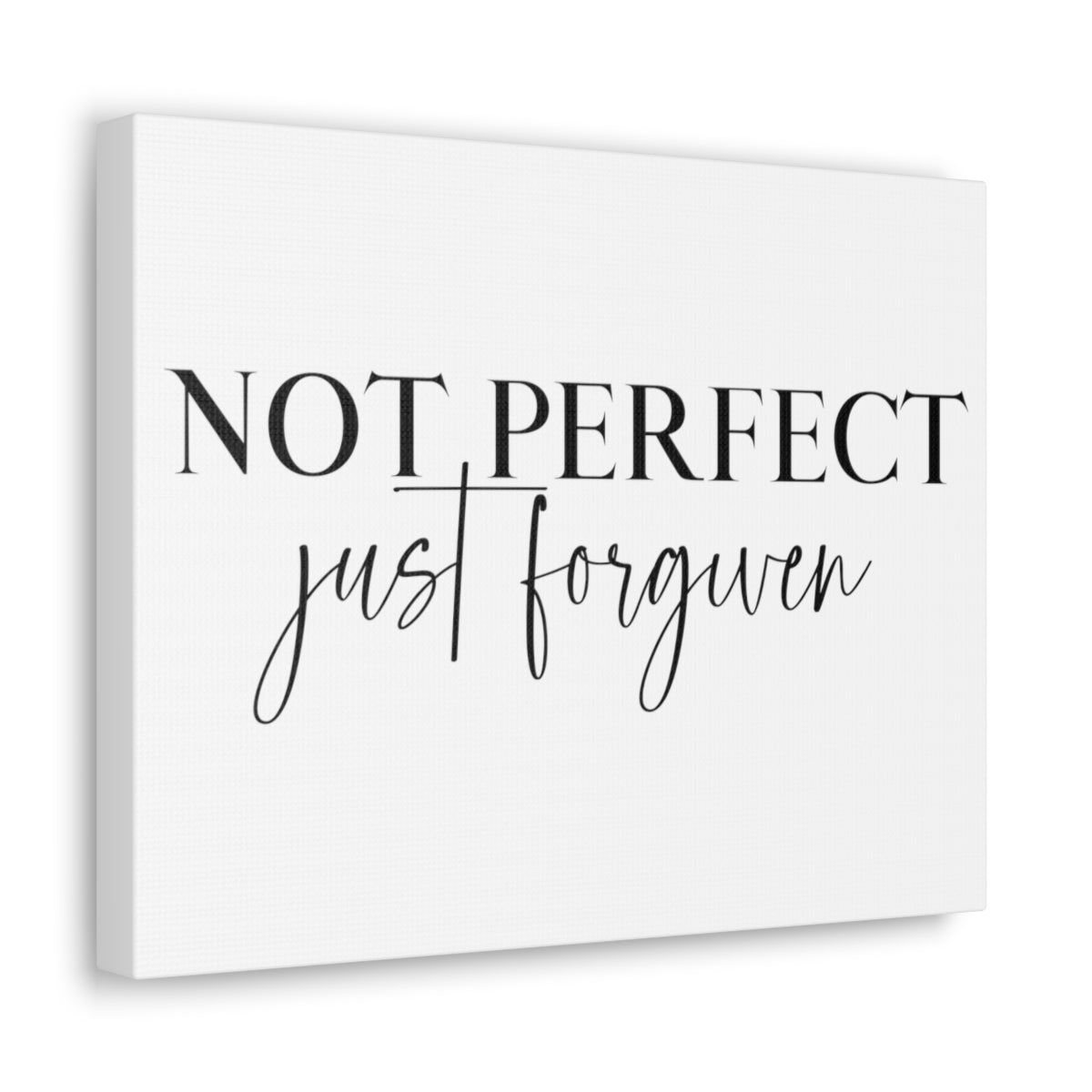 Scripture Walls Not Perfect Just Forgiven John 1:9 Christian Wall Art Print Ready to Hang Unframed-Express Your Love Gifts
