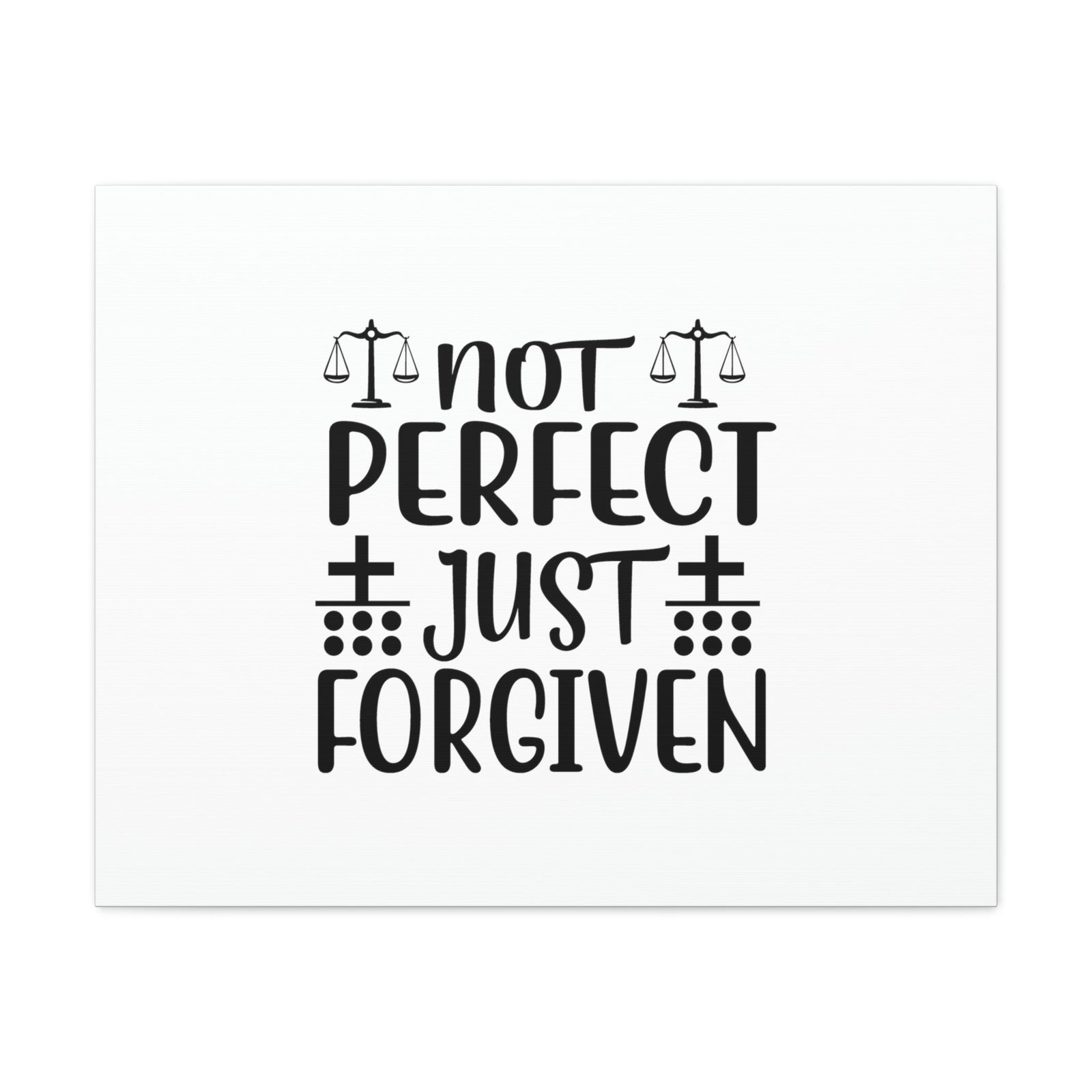 Scripture Walls Not Perfect Just Forgiven Romans 3:23 Christian Wall Art Bible Verse Print Ready to Hang Unframed-Express Your Love Gifts