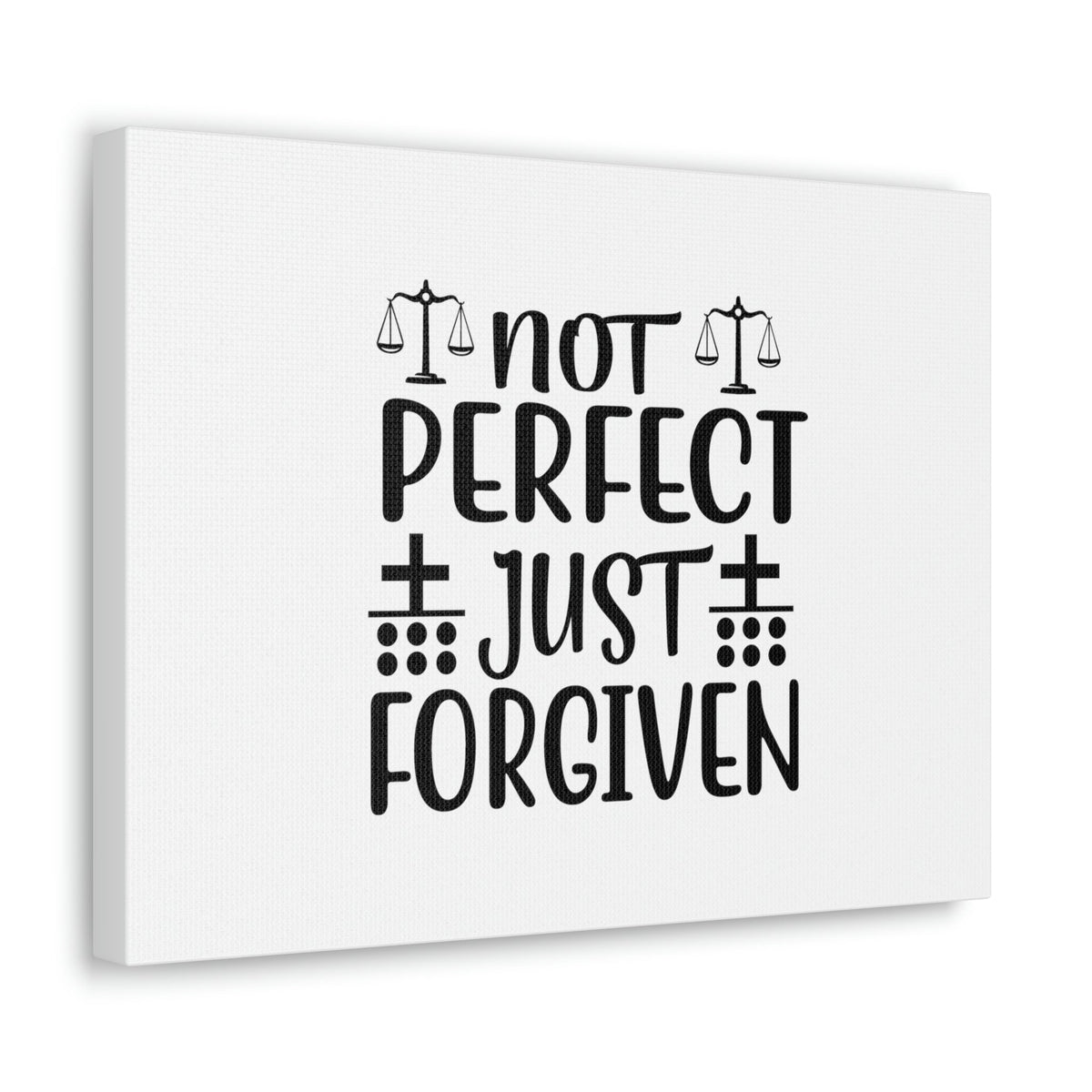 Scripture Walls Not Perfect Just Forgiven Romans 3:23 Christian Wall Art Bible Verse Print Ready to Hang Unframed-Express Your Love Gifts