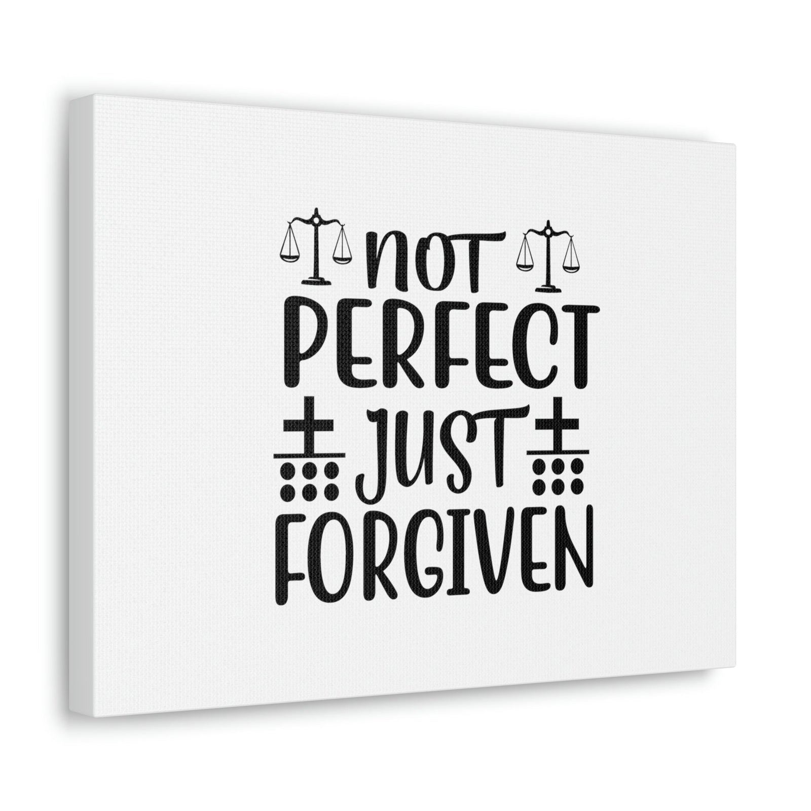 Scripture Walls Not Perfect Just Forgiven Romans 3:23 Christian Wall Art Bible Verse Print Ready to Hang Unframed-Express Your Love Gifts