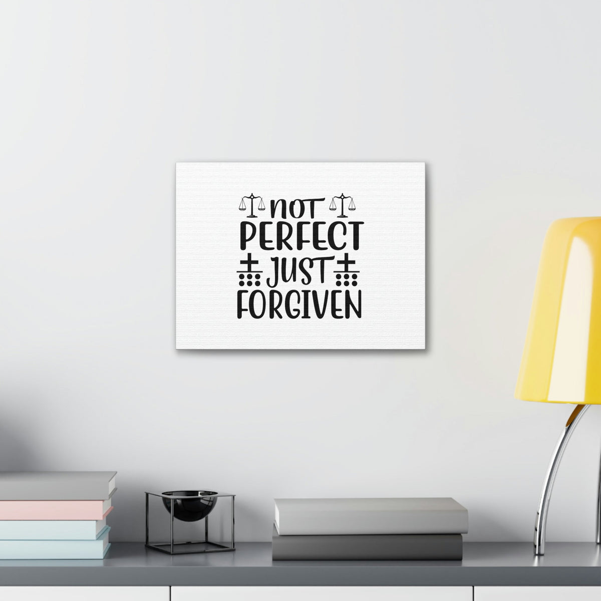 Scripture Walls Not Perfect Just Forgiven Romans 3:23 Christian Wall Art Bible Verse Print Ready to Hang Unframed-Express Your Love Gifts