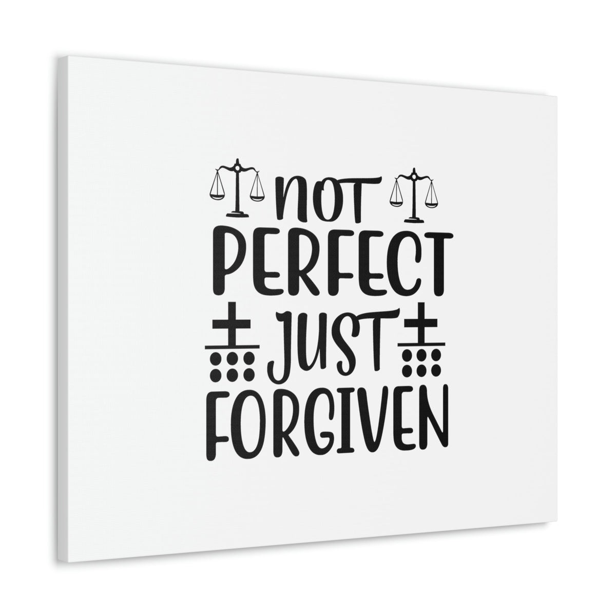 Scripture Walls Not Perfect Just Forgiven Romans 3:23 Christian Wall Art Bible Verse Print Ready to Hang Unframed-Express Your Love Gifts