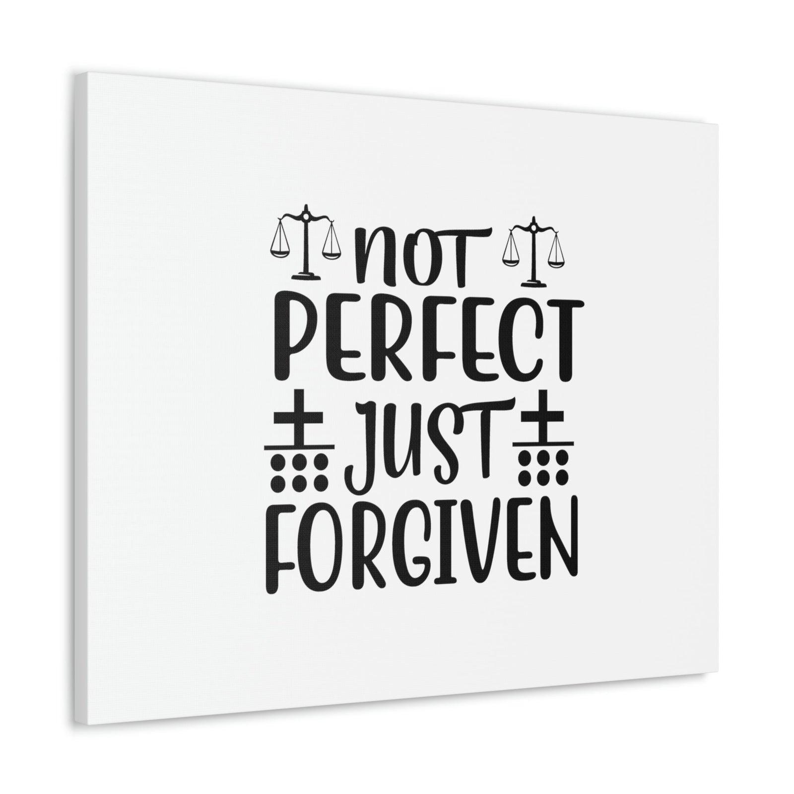 Scripture Walls Not Perfect Just Forgiven Romans 3:23 Christian Wall Art Bible Verse Print Ready to Hang Unframed-Express Your Love Gifts