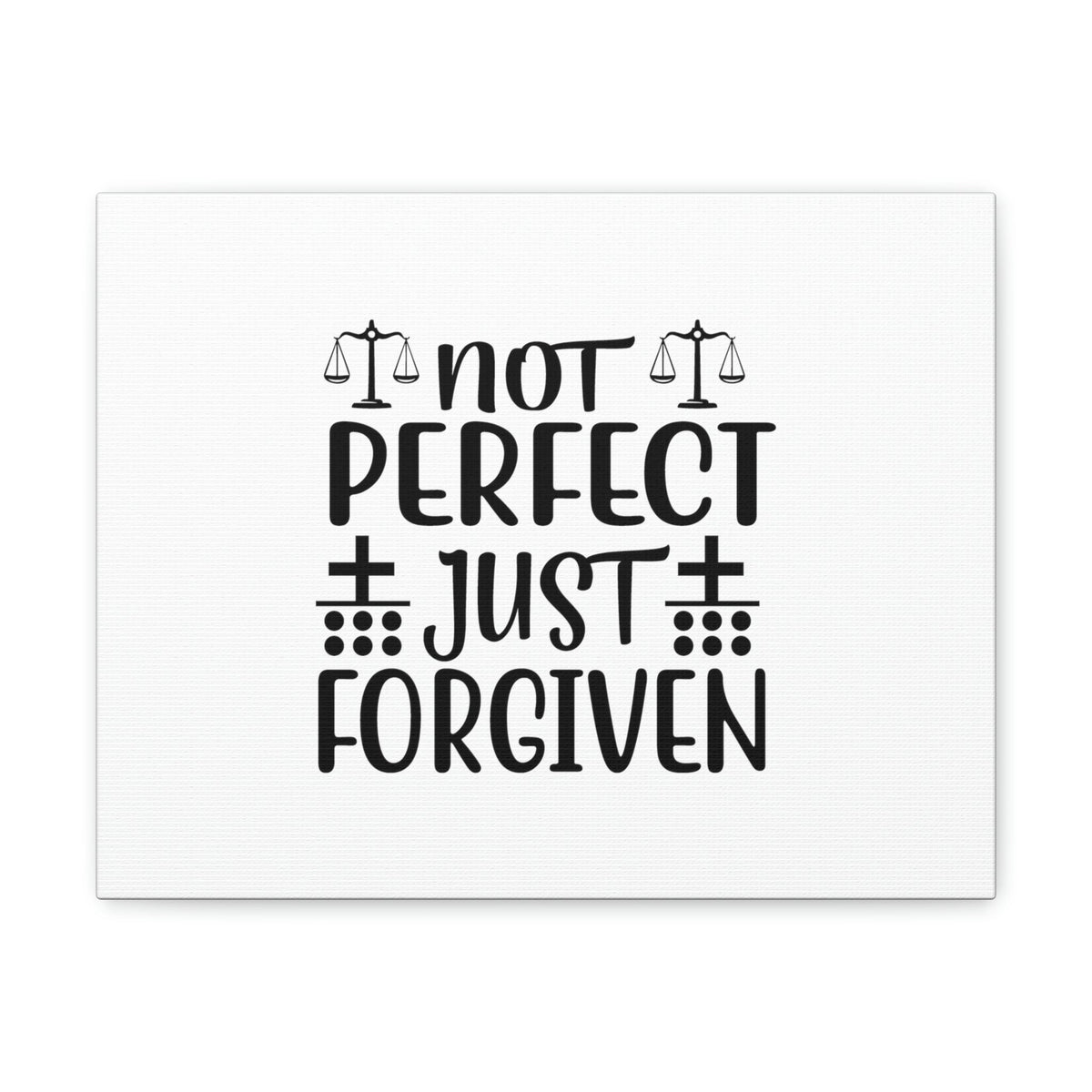 Scripture Walls Not Perfect Just Forgiven Romans 3:23 Christian Wall Art Bible Verse Print Ready to Hang Unframed-Express Your Love Gifts