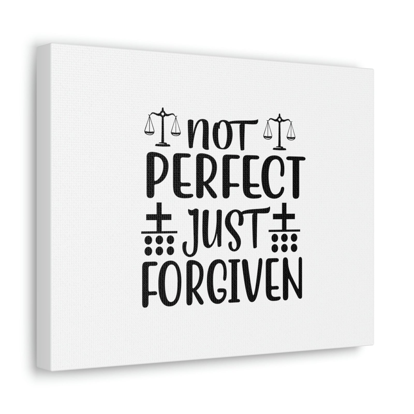 Scripture Walls Not Perfect Just Forgiven Romans 3:23 Christian Wall Art Bible Verse Print Ready to Hang Unframed-Express Your Love Gifts