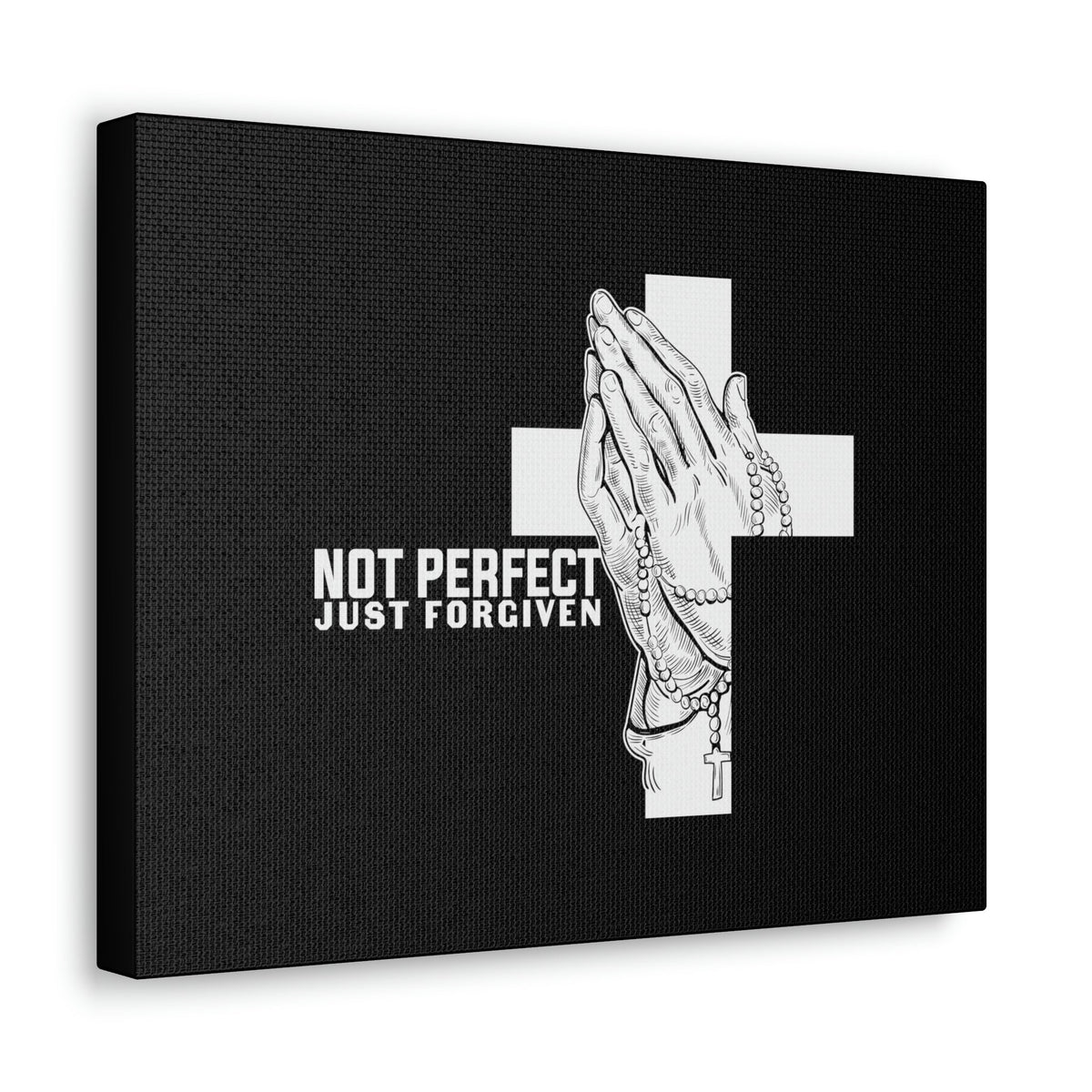 Scripture Walls Not Perfect Just Forgiven Romans 3:23 Rosary Christian Wall Art Bible Verse Print Ready to Hang Unframed-Express Your Love Gifts