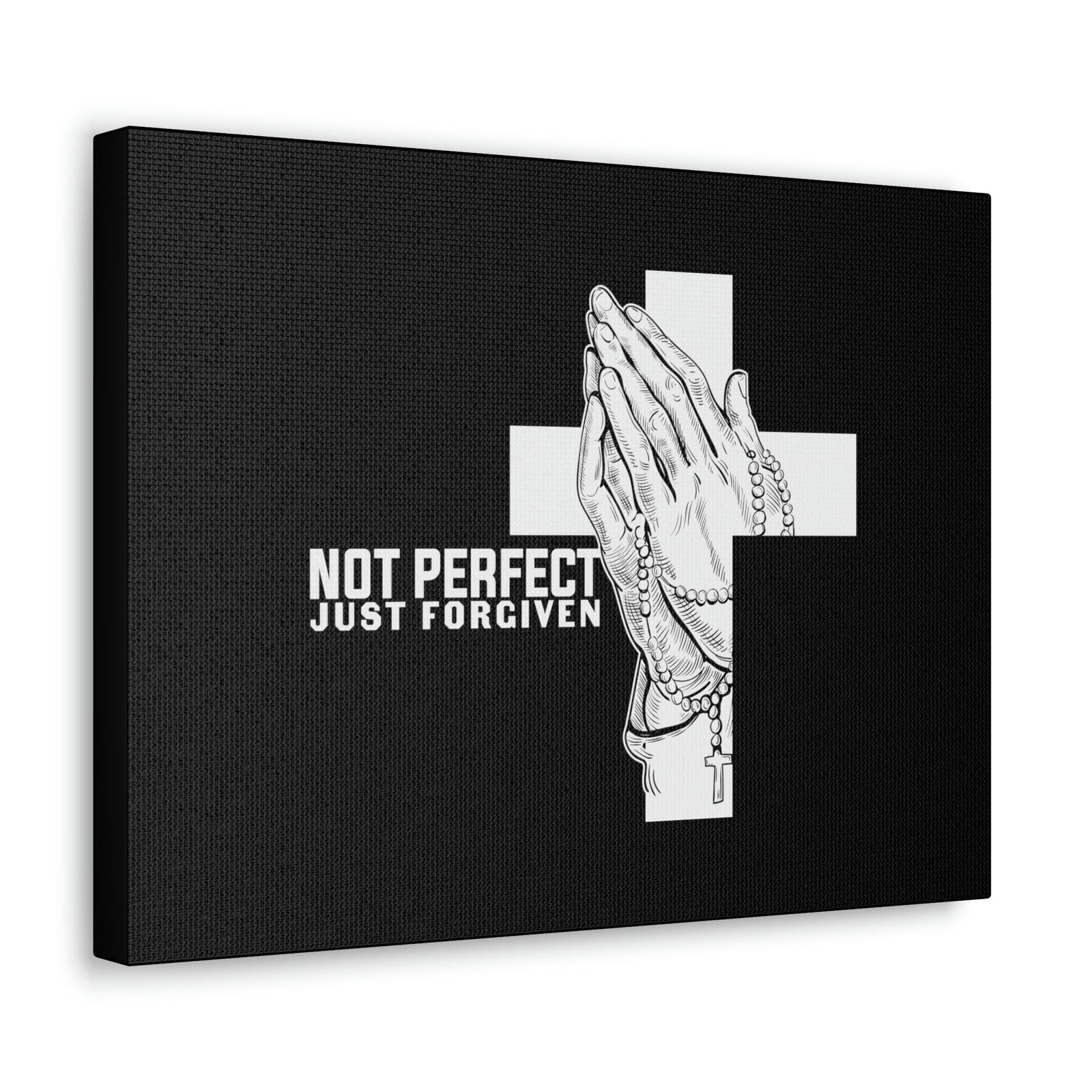 Scripture Walls Not Perfect Just Forgiven Romans 3:23 Rosary Christian Wall Art Bible Verse Print Ready to Hang Unframed-Express Your Love Gifts