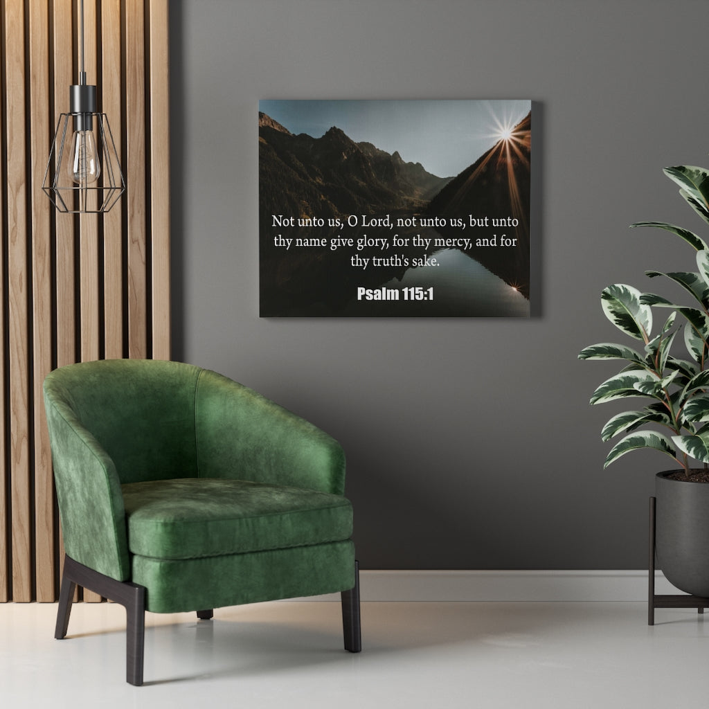 Scripture Walls Not Unto Us Isaiah 41:10 Bible Verse Canvas Christian Wall Art Ready to Hang Unframed-Express Your Love Gifts
