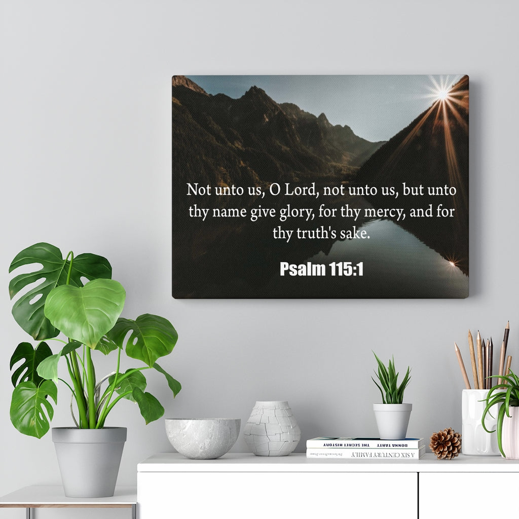 Scripture Walls Not Unto Us Isaiah 41:10 Bible Verse Canvas Christian Wall Art Ready to Hang Unframed-Express Your Love Gifts