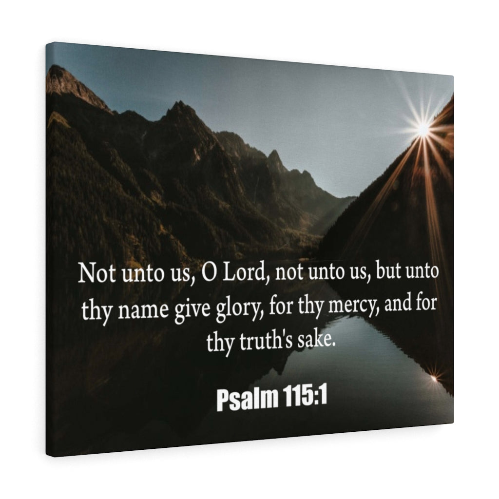 Scripture Walls Not Unto Us Isaiah 41:10 Bible Verse Canvas Christian Wall Art Ready to Hang Unframed-Express Your Love Gifts